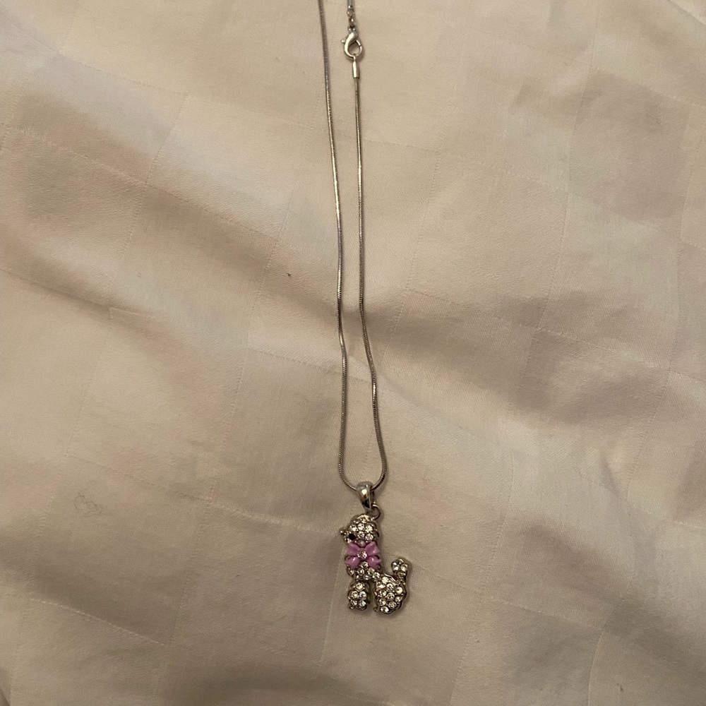 Nwt temptations poodle necklace kids costume jewelry